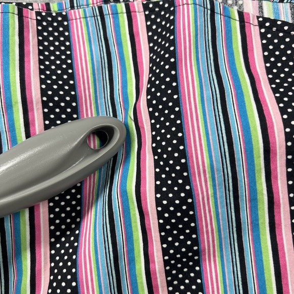 Orvis Womens Wrinkle Free Shirt Button Multicolor Stripe Polka Dots Bright Sz 12 - Picture 6 of 6